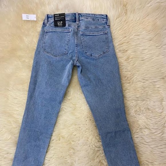 NWT $70 GAP DENIM Women 4/27 Mid Rise Hight Stretch Super Skinny Crop Jeans - Picture 11 of 13